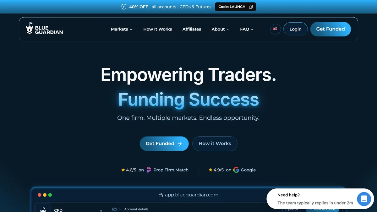 Blue Guardian homepage