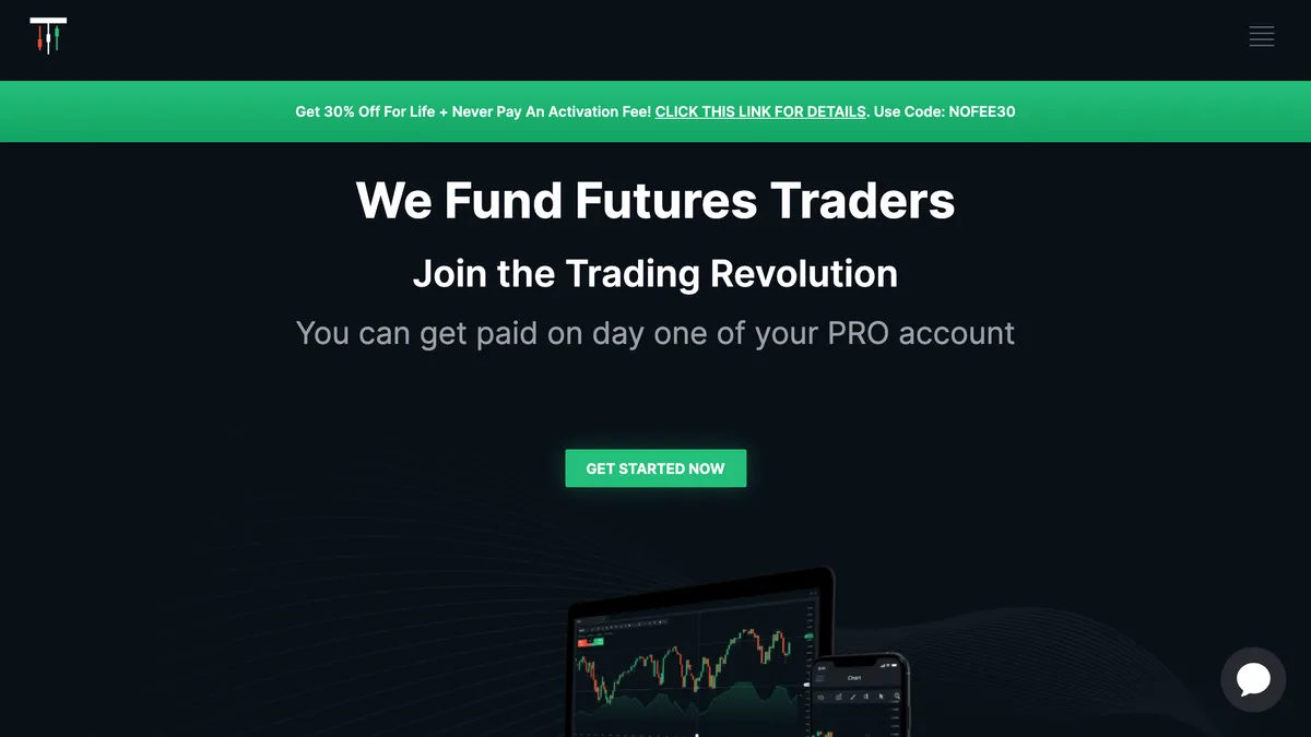 Take Profit Trader homepage