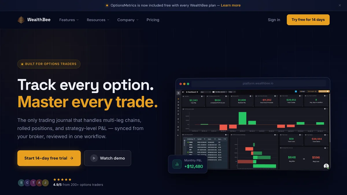 WealthBee homepage